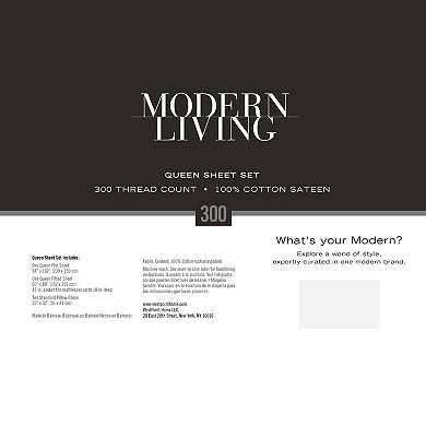 Modern Living 300 Thread Count Sheet Set