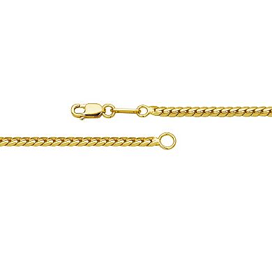 Classic Treasures 18k Gold Over Silver 1/10 Carat T.W. Diamond Collar Necklace