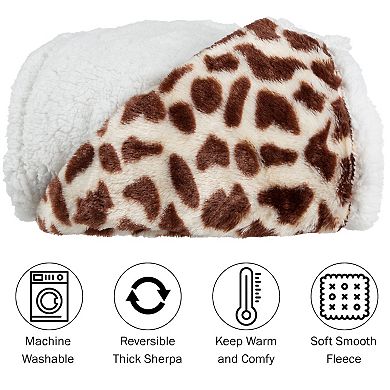 Fleece Sherpa Blanket Throw