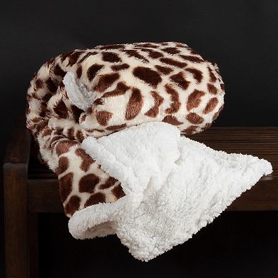 Fleece Sherpa Blanket Throw