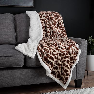 Fleece Sherpa Blanket Throw