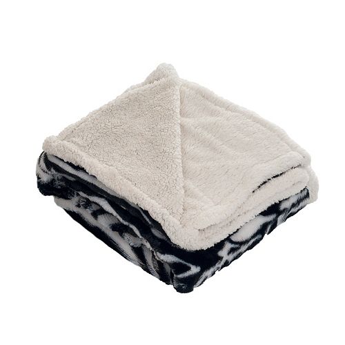 Fleece Sherpa Blanket Throw