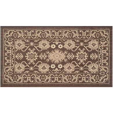 Safavieh Courtyard Adobe Framed Floral Indoor Outdoor Rug
