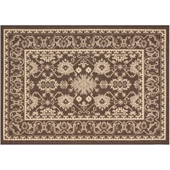 Safavieh Courtyard Adobe Framed Floral Indoor Outdoor Rug