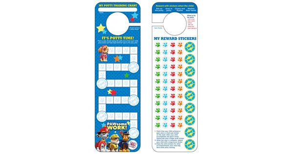 Paw Patrol Potty Training Chart & Stickers