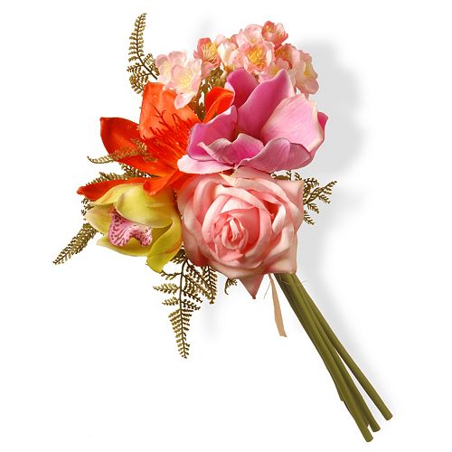 National Tree Company 13 Artificial Mixed Blossom Bouquet