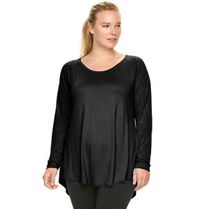 Plus Size Gaiam Reflect Hi-Low Tee