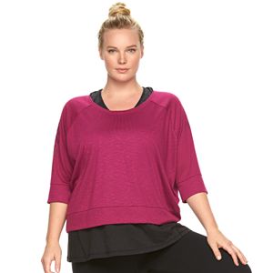 Plus Size Gaiam Reveal Yoga Crop Top