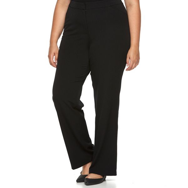 APT 9 Womens Plus Trouser Pants Relaxed Straight size 22W 24W NEW 