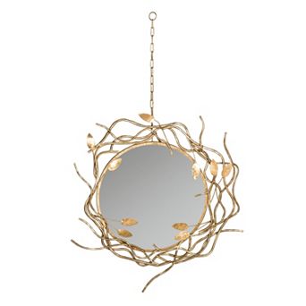 Safavieh Gold Finish Wreath Wall Mirror