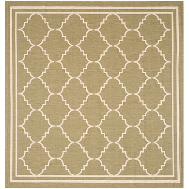 Safavieh Courtyard Jagged Edge Framed Trellis Indoor Outdoor Rug