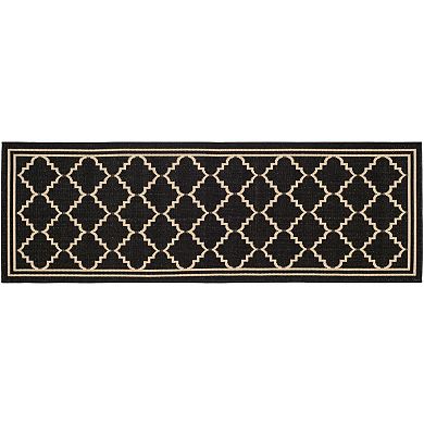 Safavieh Courtyard Jagged Edge Framed Trellis Indoor Outdoor Rug