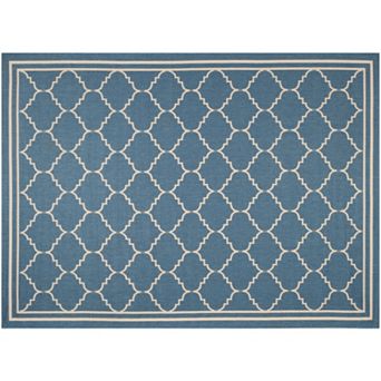 Safavieh Courtyard Jagged Edge Framed Trellis Indoor Outdoor Rug