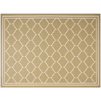 Safavieh Courtyard Jagged Edge Framed Trellis Indoor Outdoor Rug