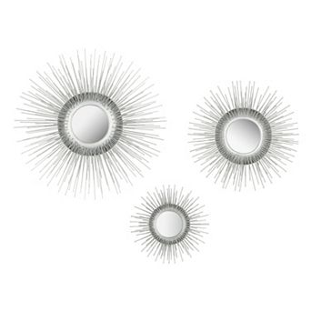 Safavieh Sunburst Triptych Wall Mirror 3 pc Set