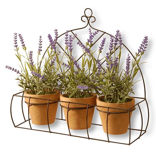 National Tree Company 17 Artificial Potted Lavender Plant 3-piece Set
