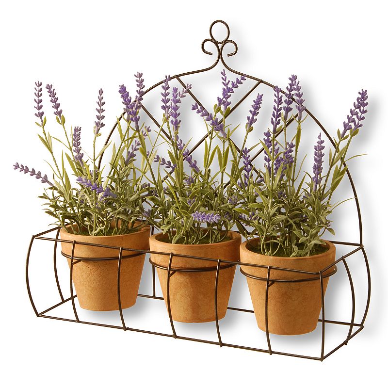 National Tree Company 17 Artificial Potted Lavender Plant 3-piece Set, P
