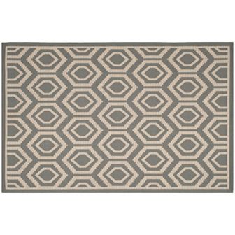 Safavieh Courtyard Tribal Geometric Indoor Outdoor Rug