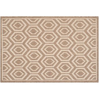Safavieh Courtyard Tribal Geometric Indoor Outdoor Rug