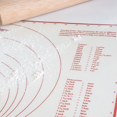 Fox Run Pastry Mat with Measurements