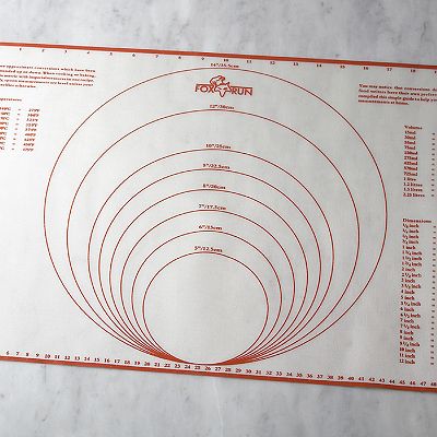 Fox Run Pastry Mat with Measurements