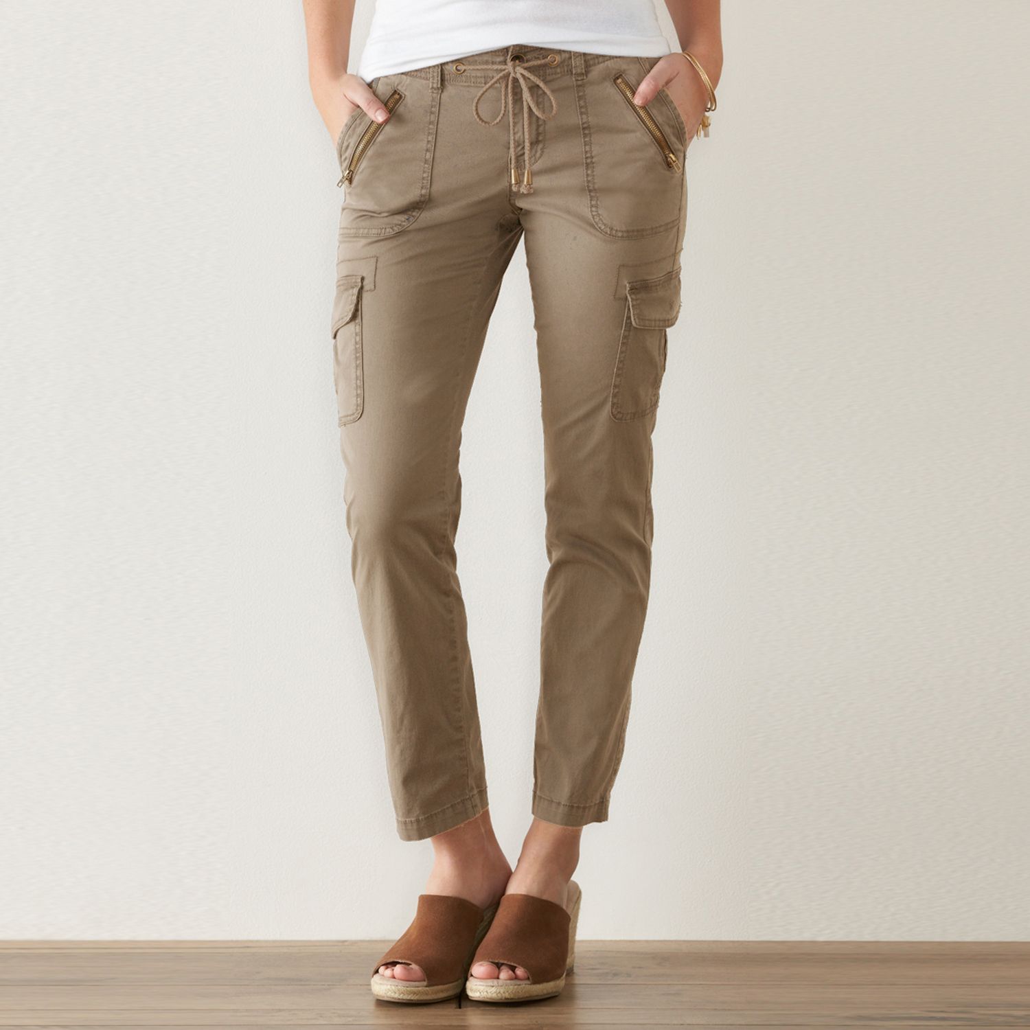 kohls womens cargo pants