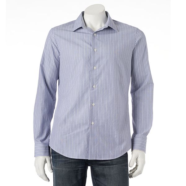 Men's Apt. 9® Slim-Fit Checked Textured Button-Down Shirt