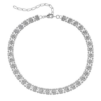 Vieste Simulated Crystal Choker Necklace