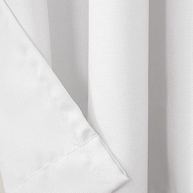  No. 918 Montego Casual Textured Semi-Sheer Grommet Kitchen Curtain Tier Pair