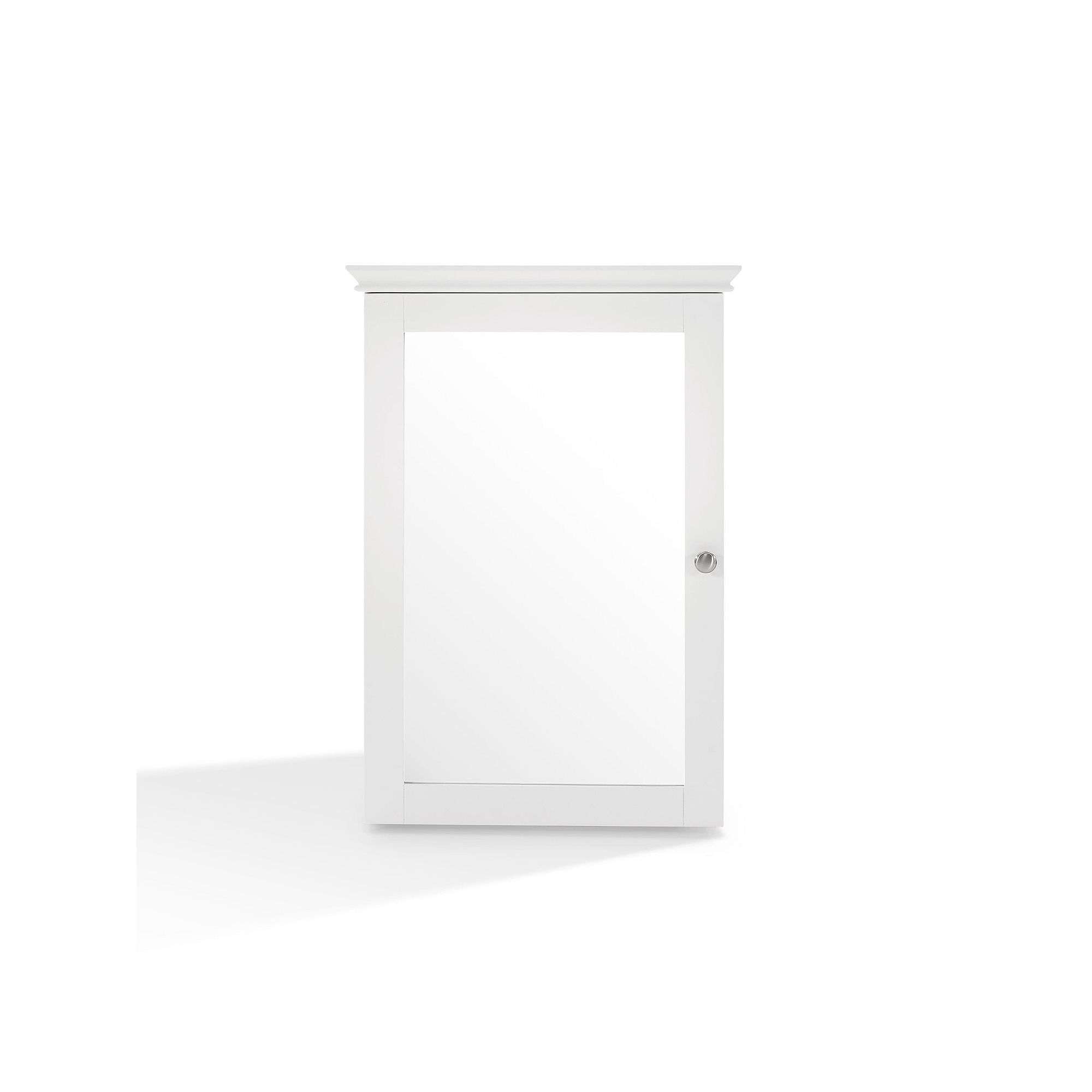 Crosley Lydia Mirrored Wall Cabinet, White