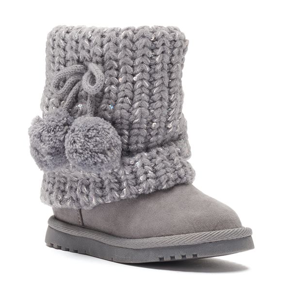 Jumping Beans® Toddler Girls' Sparkly PomPom Boots