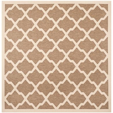 Safavieh Courtyard Moroccan Lattice Indoor Outdoor Rug