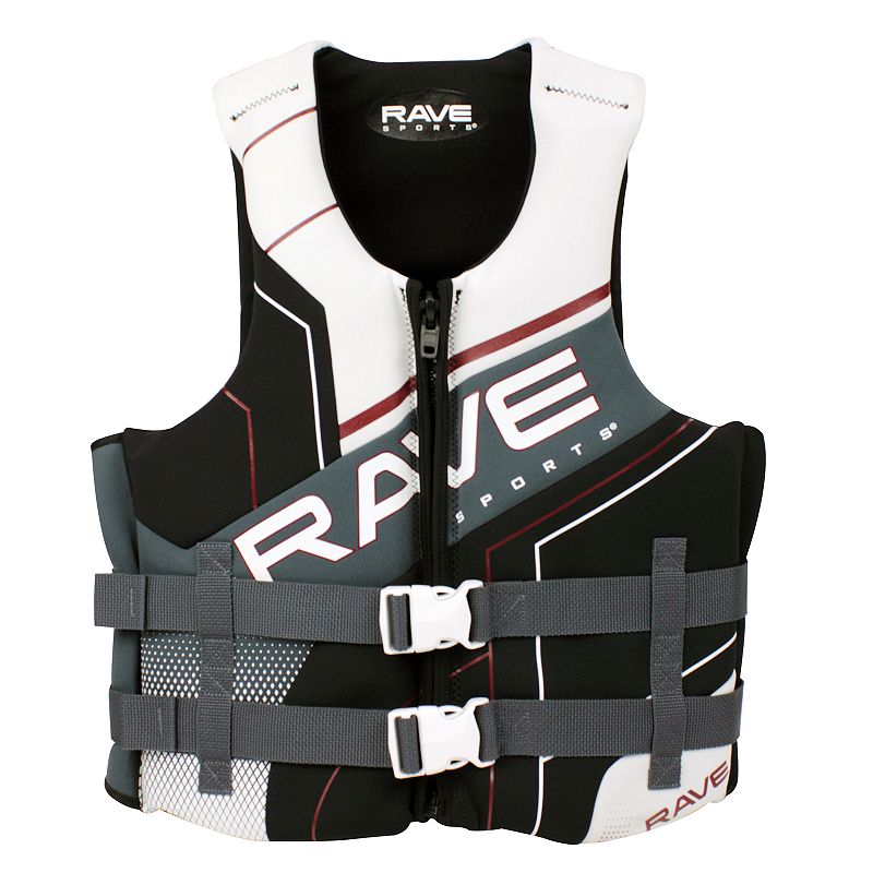 Adult RAVE Sports Dual Neoprene Life Vest, Black, XS/S