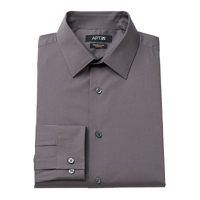 kohls apt 9 dress shirt Men's Apt. 9 Premier Flex Slim-Fit Dress Shirt, Size: Large-34/35, Grape Hyacinth Fresh