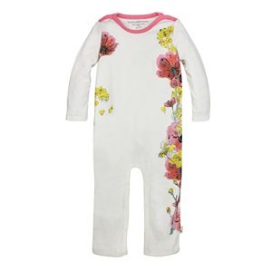 Baby Girl Burt's Bees Baby Organic Flower Printed Coverall