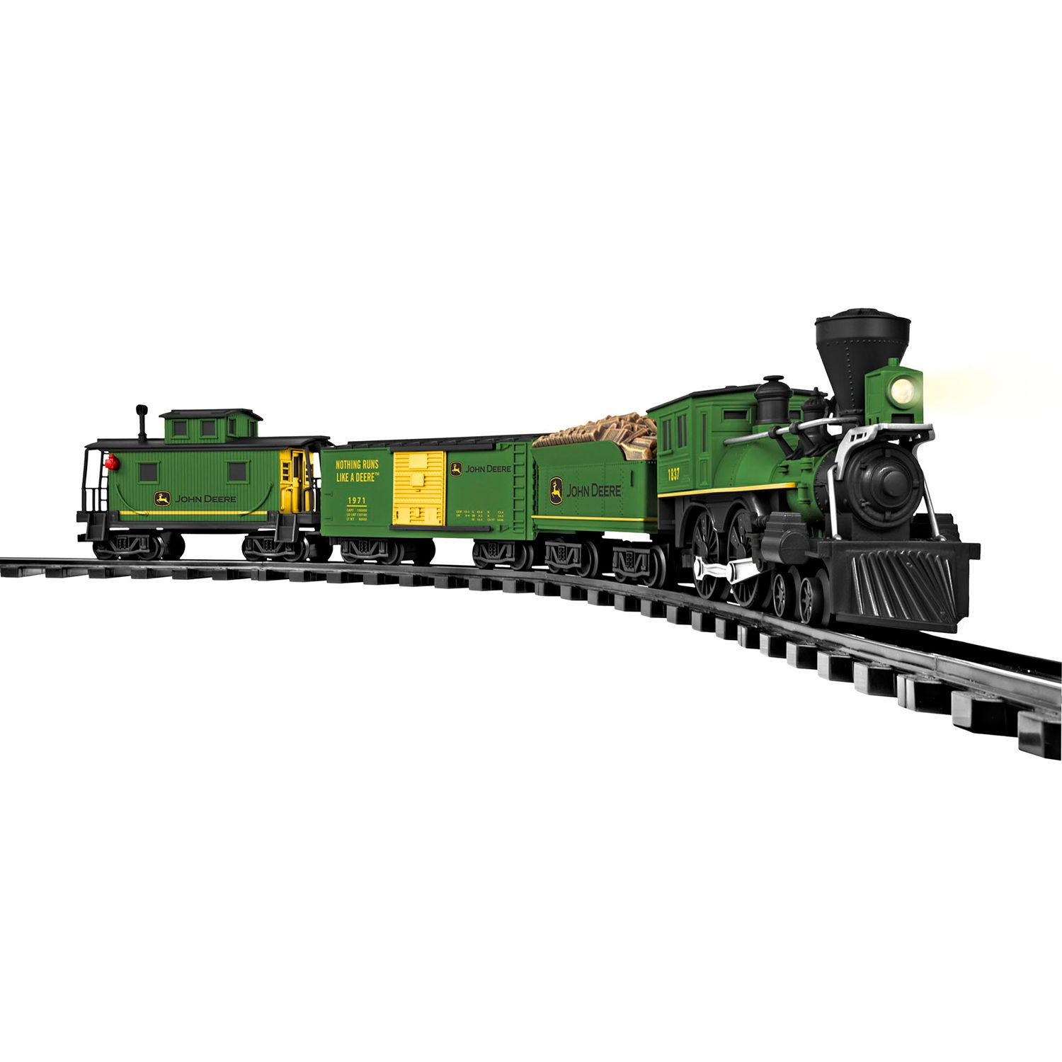 john deere toy train set