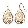 LC Lauren Conrad Filigree Teardrop Earrings