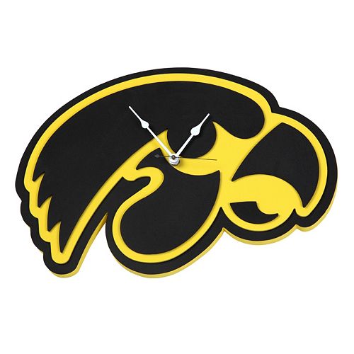 Iowa Hawkeyes 3D Foam Wall Clock