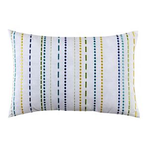 Fiesta Embroidered Stripe Throw Pillow