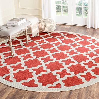 Safavieh Courtyard Fret Indoor Outdoor Rug