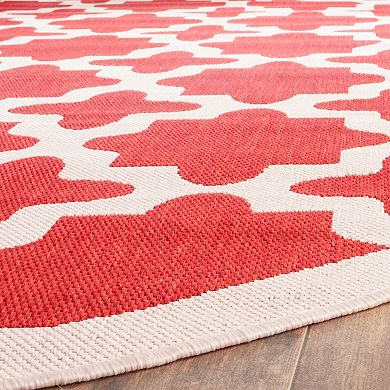 Safavieh Courtyard Fret Indoor Outdoor Rug