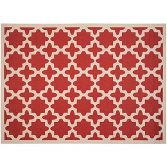 Safavieh Courtyard Fret Indoor Outdoor Rug