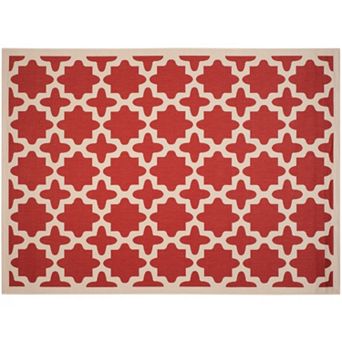 Safavieh Courtyard Fret Indoor Outdoor Rug