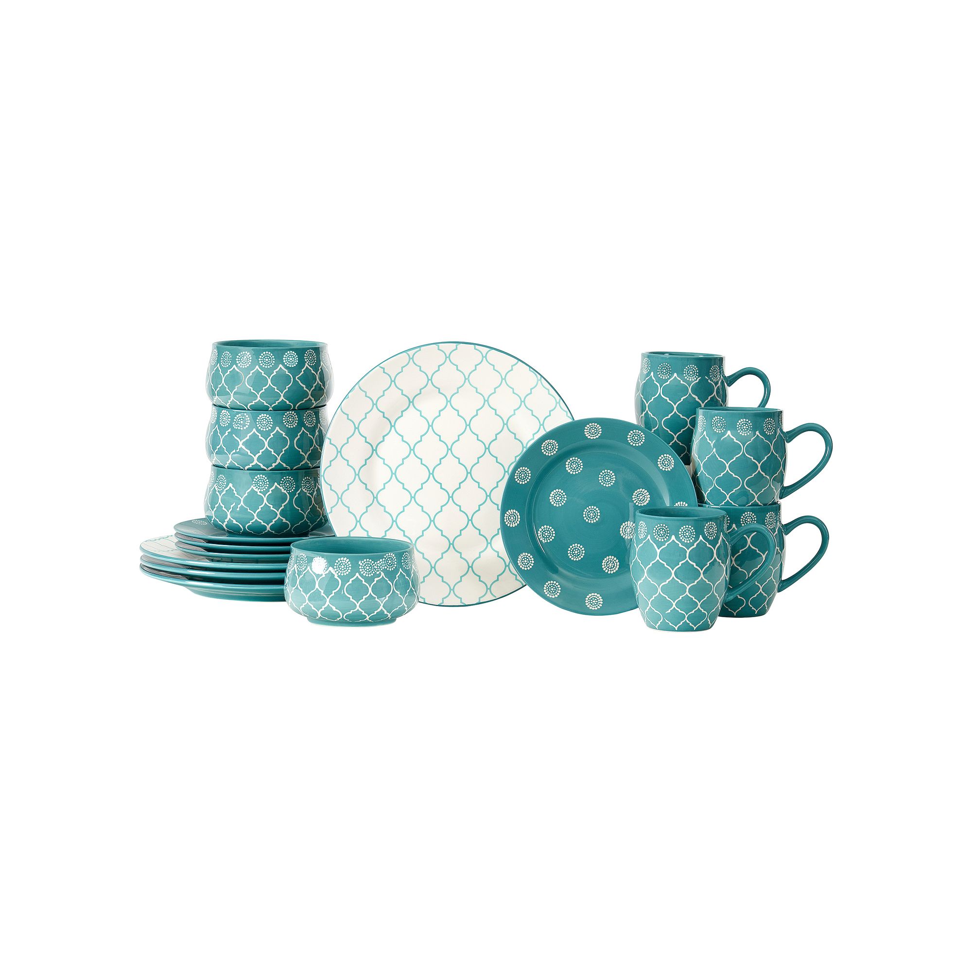 Baum Moroccan 16-pc. Dinnerware Set, Blue