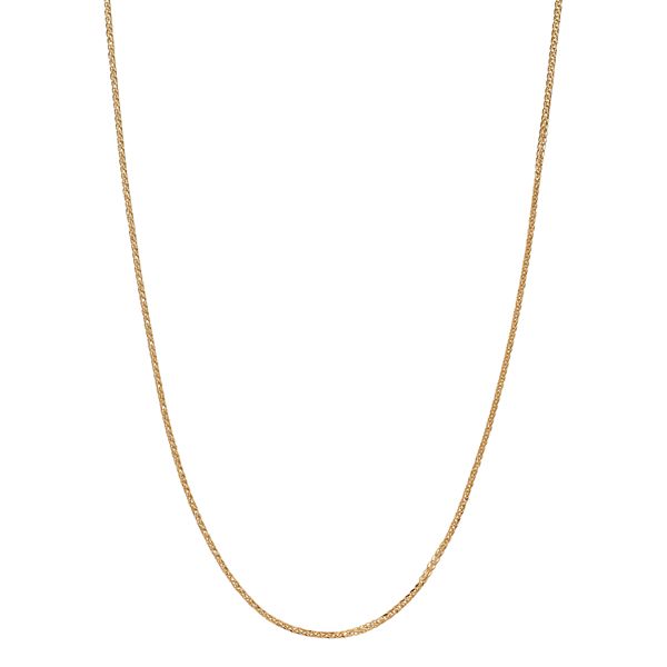 18k Gold Wheat Chain Necklace - 20 in.