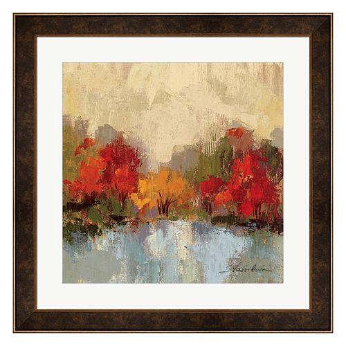 Metaverse Art Fall Riverside I Framed Wall Art