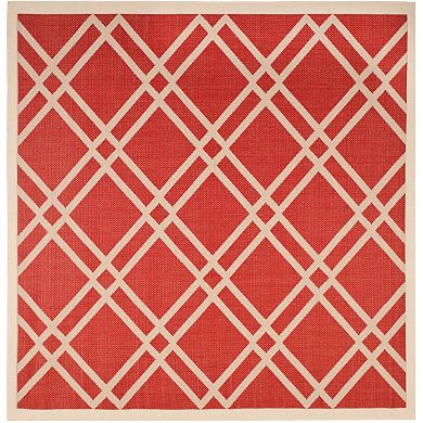 Safavieh Courtyard Lattice Indoor Outdoor Rug