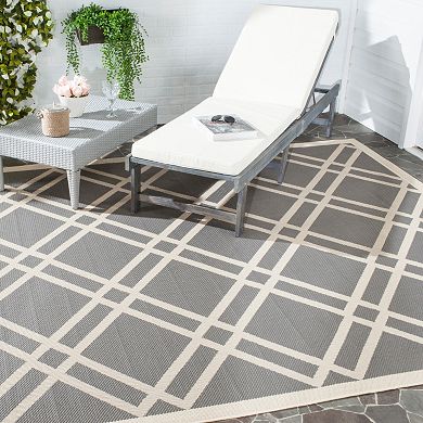 Safavieh Courtyard Lattice Indoor Outdoor Rug