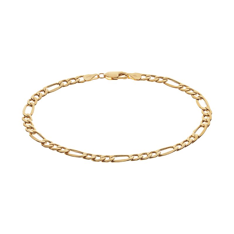 76163110 18k Gold Figaro Chain Bracelet - 8.5 in., Womens,  sku 76163110