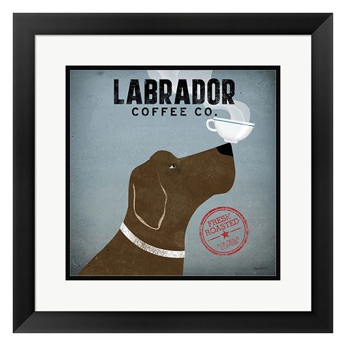 Metaverse Art “Labrador Coffee Co.” Framed Wall Art